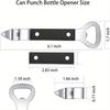 Can Punch Bottle Opener, Manual Stainless Steel Can Opener 1 Pack