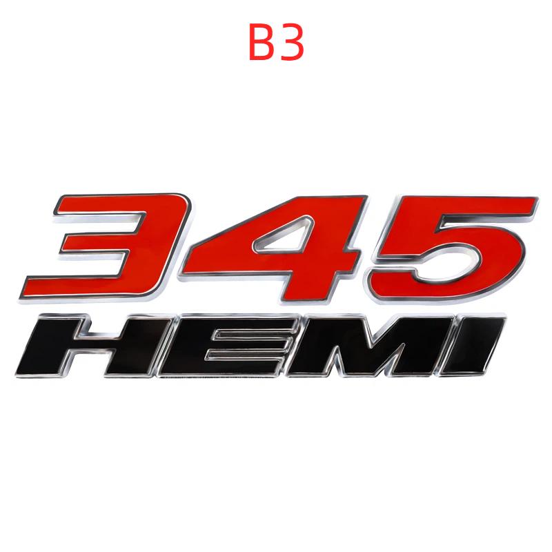 3D Metal Car Stickers 345 392 HEMI Emblem For Dod/ge Ch/arger R/am 1500 Journ/ey Ca/liber Nit/ro Car/avan