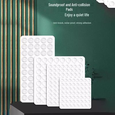 Transparent Anti-Collision Rubber Pad for Furniture Doors & Windows - Sound Absorbing, Anti-Slip, Noise Reduction Cushion