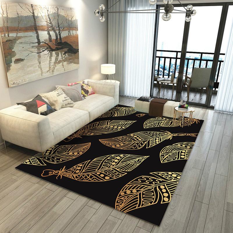 Living Room Carpet Marble Style Coffee Table Floor Mat Nordic Style Home Bedroom Bedside Carpet