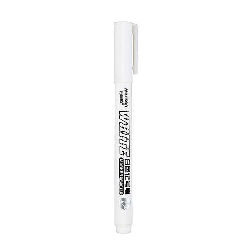 White Paint Marker Pens,Permanent Waterproof And Quick-Dry Markers,Fine Point For Rock,Plastic,Metal,Glass,Wood,Tire,Ceramic