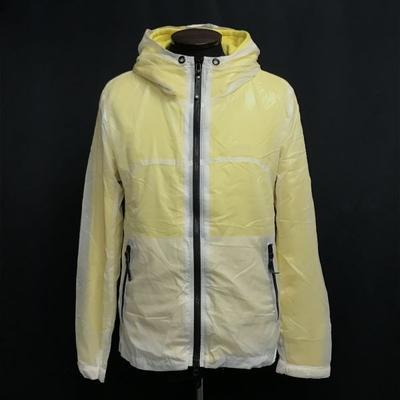 Tass Standart Katmanlı Pamuk × Naylon Şeffaf Kapüşonlu Sweatshirt Erkek L Sarı Ceket(KULLANILMIŞ)