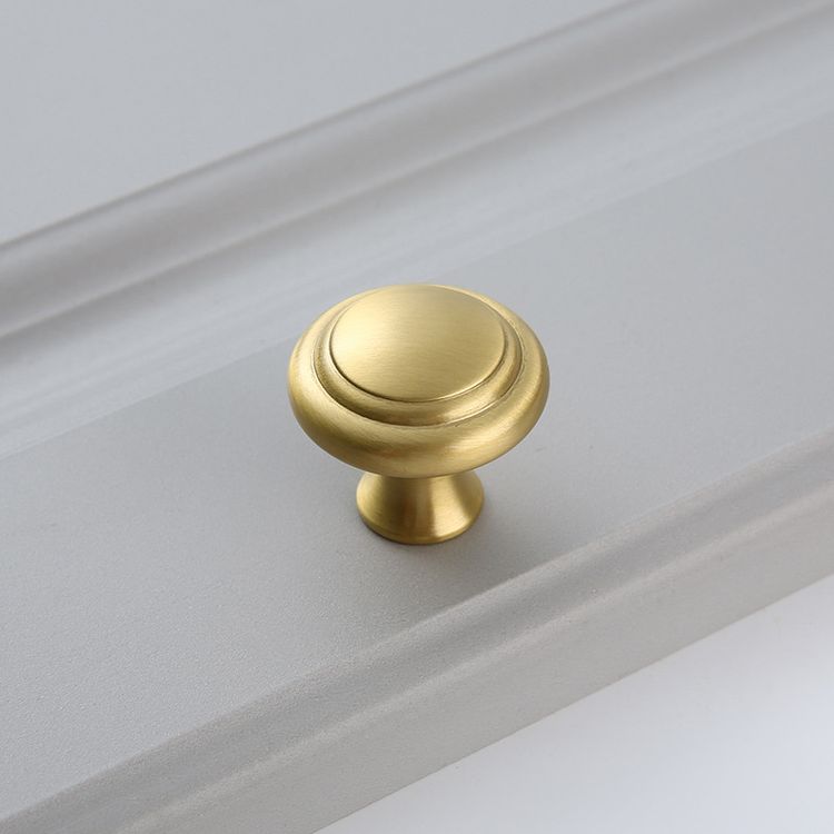 Brass Handle Pure Copper TV Cabinet Round Drawer Cabinet Door Handle Furniture Gold Handle