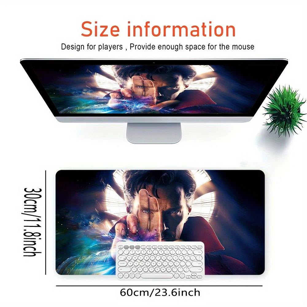 Large Multi-Size Non-Slip Rubber Base Villain, Doctor Strange Mouse Pad, Stitched Edges Keyboard Desk Mat for School, Office, Home, Gift for