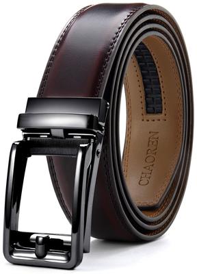 CHAOREN Businessgürtel Plus Echtes Leder Einfach zu Stufenlos Mehrfach 35mm Box Inklusive Herren - Automatikverschluss, Größe, - Verwendung, Löcher, Verstellung, Größen,