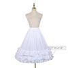[Housaku Co., Ltd.] Colored Pannier Petticoat Hoop Skirt Victorian Dress Crinoline Underskirt Lolita Pannier (Midi Length White)
