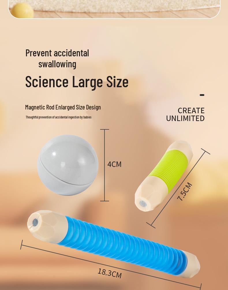 Multifunctional Magnetic Twist Sticks: Concentration & Dexterity Builder for Kids