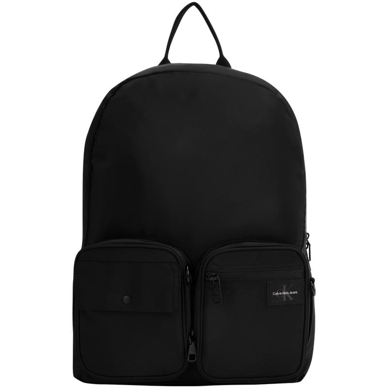 Calvin Klein Classic outdoor travel large capacity casual commuting fabric backpack men s black чёрный