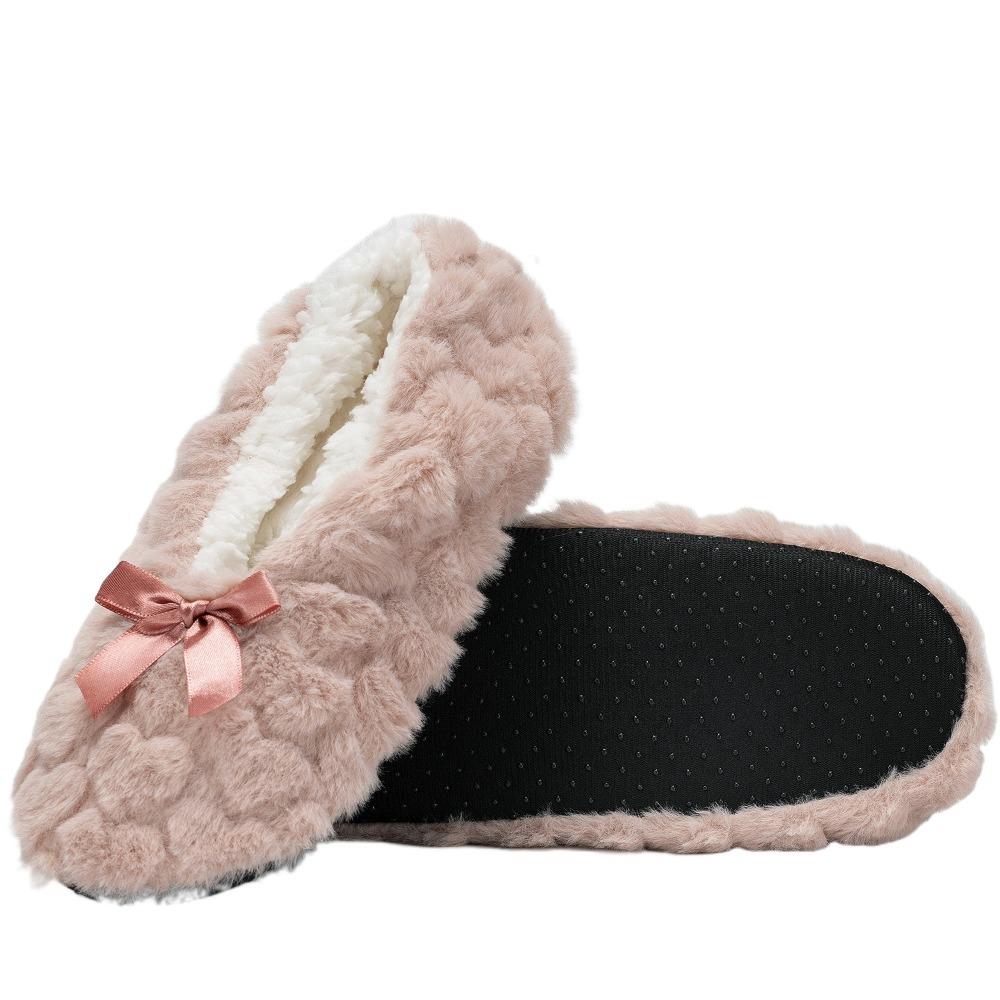 Heart Thicken Plush Socks Thermal Bow Sleeping Socks Simple Winter Floor Socks Girls