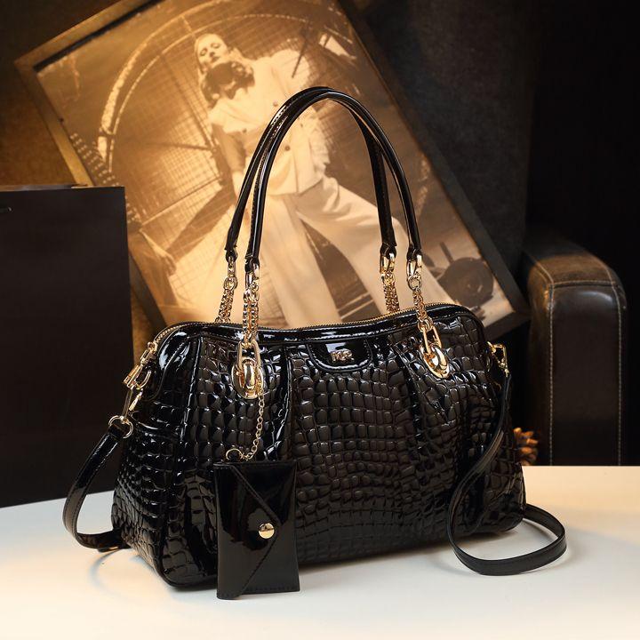 Genuine Leather Women Handbag Fashion Large