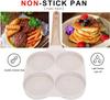 GIYOCA Egg Pan Omelette Pan, Divided Nonstick Grill Pan, Pancake Pan and Healthy Egg CookerSuitable, White Granite
