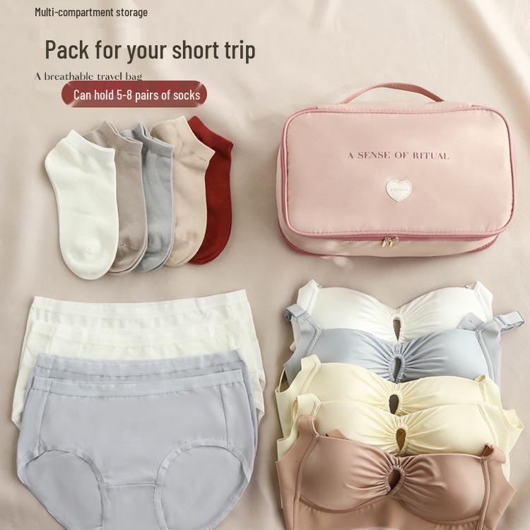 Waterproof Travel Underwear and Garment Organizer Bag