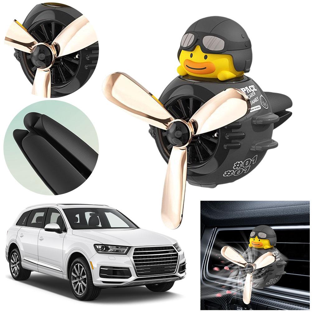 Cool Bear Pilot Car Air Freshener Accessories Decoration Rotating Propeller Air Outlet Perfume Fragrance Aroma diffuser Car Deco