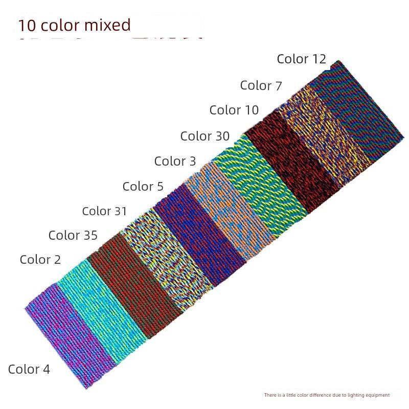 

20 Colors Mixed Tibetan Style Hand-Rub Cotton Thread Hand-Woven Wenwan Thread Rope Hand-Woven DIY Carrying Strap Tassel Decoration 10 color systems -1.0mm 2.5 meters per Treaty