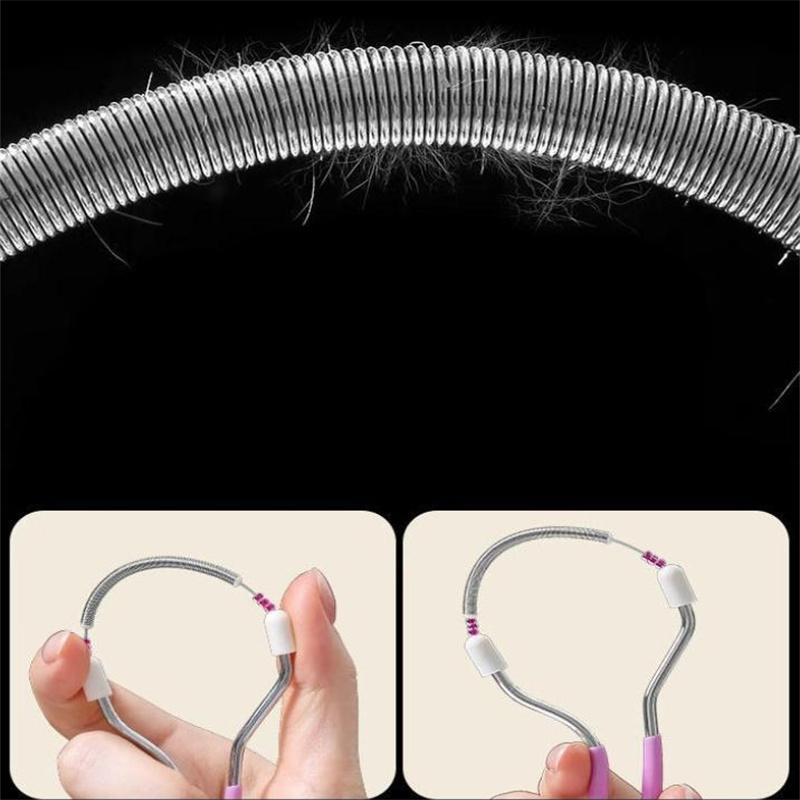 1/2PCS Women's Facial Hair Remover Tool for Upper Lip Chin Face Neck - Efficient Unwanted Hair Removal Spring Device