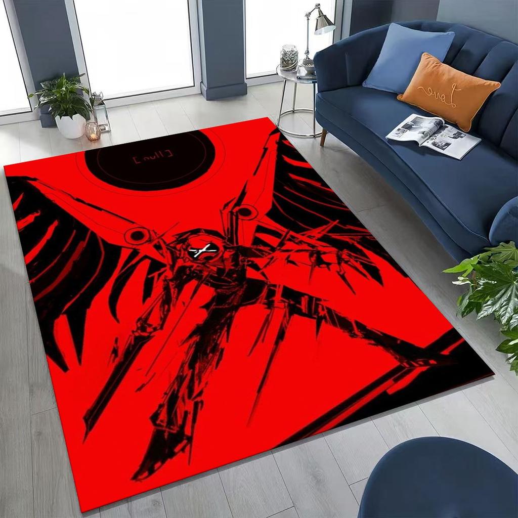 Cartoon Murder Drones Uzi Robot Art Rug for Bedroom Living Room Sofa Home Doormat Decor,Large Kids Play Non-slip Floor Mat