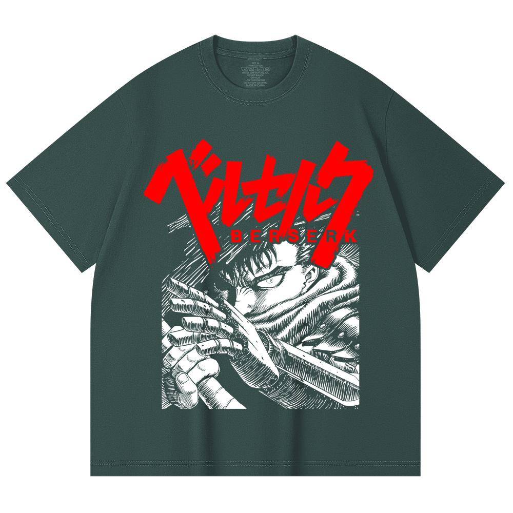 230 Gsm 100% Cotton Berserk V13 Print Unisex Heavy Cotton T Shirt