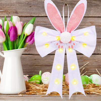 Paas Hangertje Met Licht Lichtgevende Oren Hangertje Deur Raam Decoratie Klein Cadeau