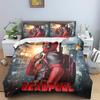 Deadpool Anime, Home Bedroom Comforte Nordic Polyester Material, Suitable for Children and Adults, 3-piece Set