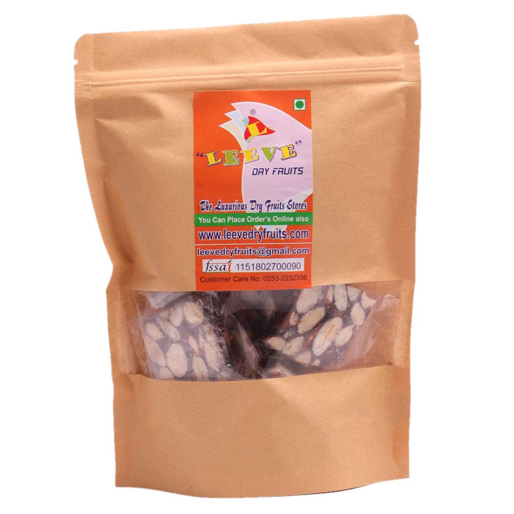 Leeve Dry Fruits Premium Mix Dryfruit Sugarfree Dates Khajoor Gulkand Badam Burfi Nutritius Chikkis Bar 200 gmas