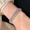 Popular French-style light luxury starry lace hollow-out full-diamond bracelet for women with a fashionable design