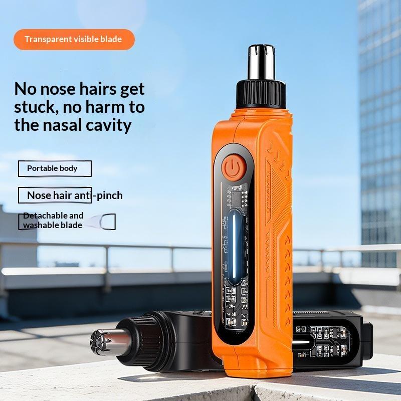 Electric Nose Ear Hair Trimmer Portable Nose Hair Remover Rechargeable Anti‑Pinch Nose Hair Remover Grooming Tool For Men Women