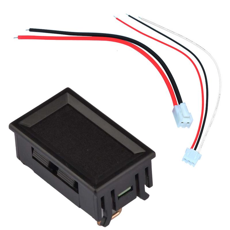 Digital Voltmeter DC 500V 10A Digital Voltmeter Voltage Red Blue Voltmeter Ammeter Volt Meter Gauge Electromobile Motorcycle Car