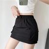 Drawstring Elastic Waist Cargo Skirt for Women Summer Thin Quick-drying Shorts Skirt Slim Street Style Female Clothing Y2k