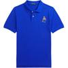 Polo Polo Shirt FW223 Solid Logo Polo Collar Short Sleeve Kids Tops Blue CWPOKNIY8021065-401