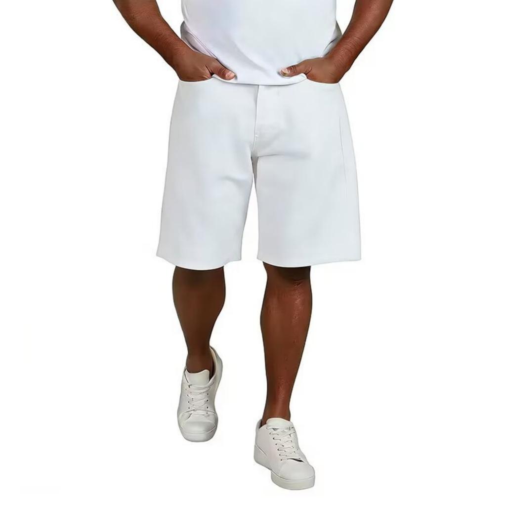 Men's Casual And Fashionable Denim Shorts - Men's Straight-leg And Relaxed Fit, Versatile And Suitable For All Occasions, American Street Shorts