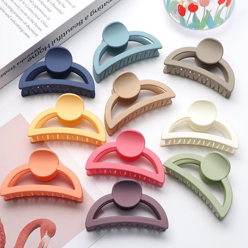 

Новые женские пластиковые когти для волос, модные однотонные шпильки для волос, головные уборы, аксессуары для волос