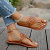 Fashion Women Slippers Outside Casual Beach Women Shoes Summer New Flats Flip Flop Sandals Walking Clip Toe Rome Buckle Ladies Slides