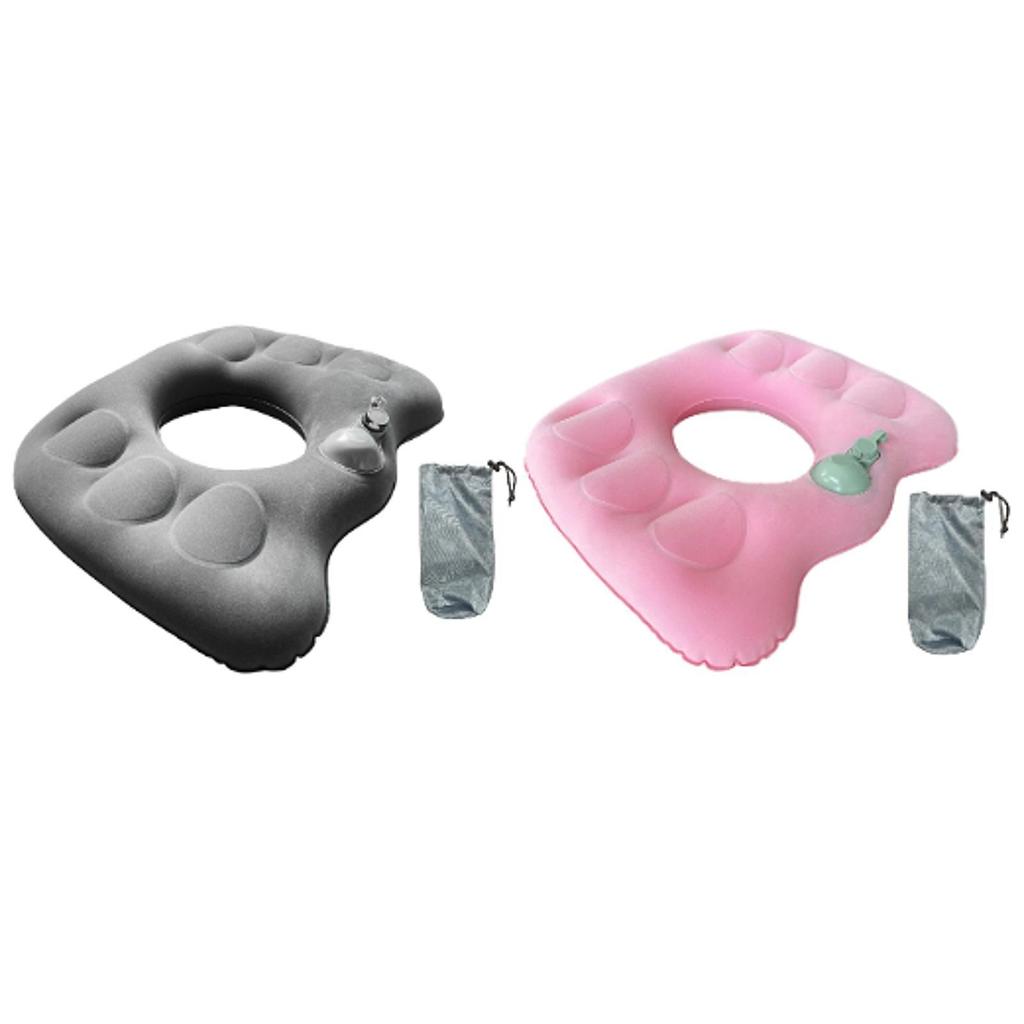 Inflatable Donut Pillow for Tailbone Portable Breathable Seat Cushion