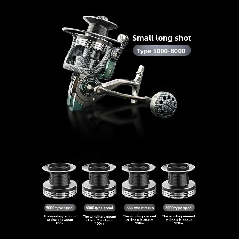 

Upgraded Long-distance Casting Anchor Fishing Reel Snake-shaped All Metal Fishing Wheel 4.0:1/5.2:1 Cast Wheel Anchor Fish Spinning Wheel Lure Reel 8000 Series