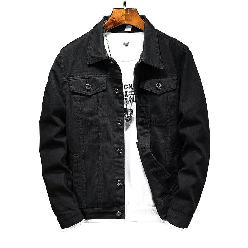 2024 Men s Slim Casual Denim Jacket - Trendy All-Match Spring/Autumn Wear XX-Large