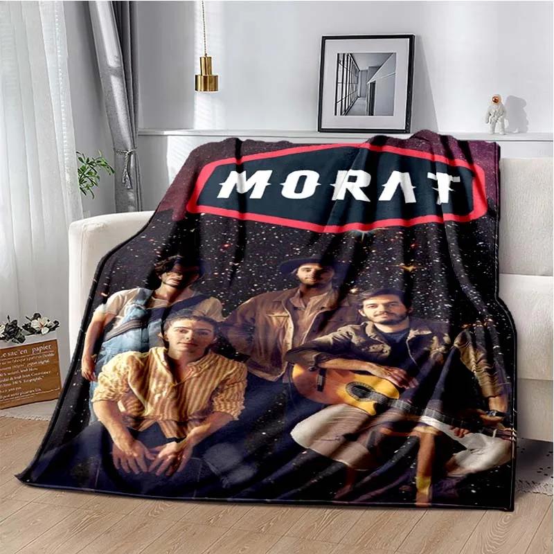 Фланелевое одеяло с принтом музыкальной группы Morat, мягкое, осенне-зимнее, теплое, плюшевое, для взрослых, для спальни, дивана, кровати, пикника 30x40in