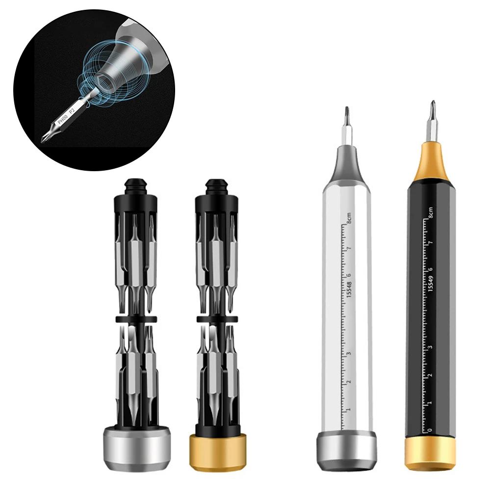 22 In 1 Manual Screwdriver Bits Precision Screwdriver Set Aluminum Alloy Plastic Handle Magnetic Repair Disassembly Tools