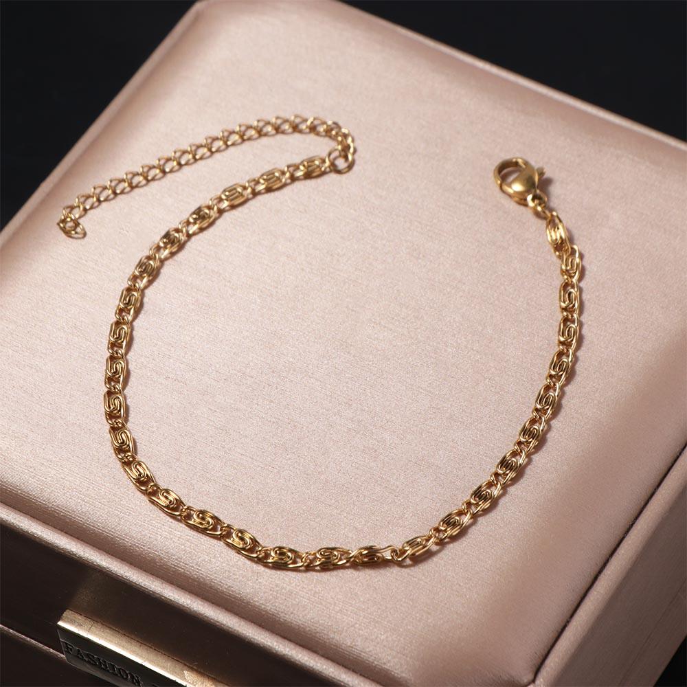 Simplicity Stainless Steel Bracelet Thin Gold Bracelets Women Fashion Hands Jewelry  Gift