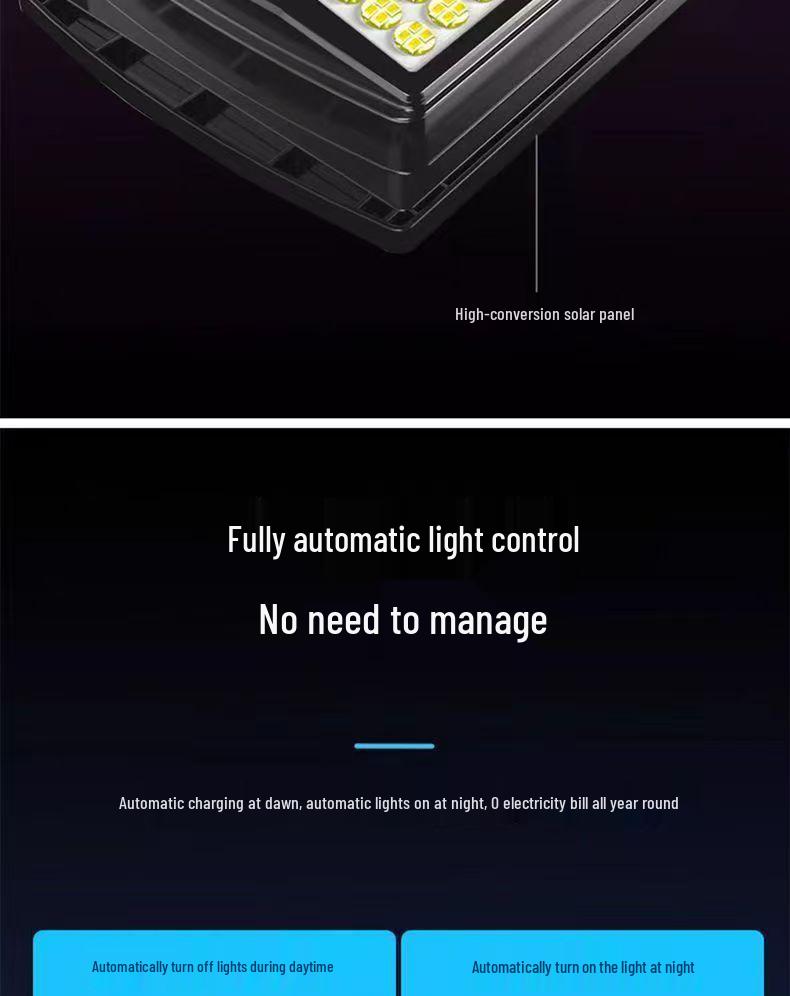 Super Bright Solar-Powered Outdoor Street Light - Waterproof, Induction-Activated, Ideal for Rural Homes & Gardens