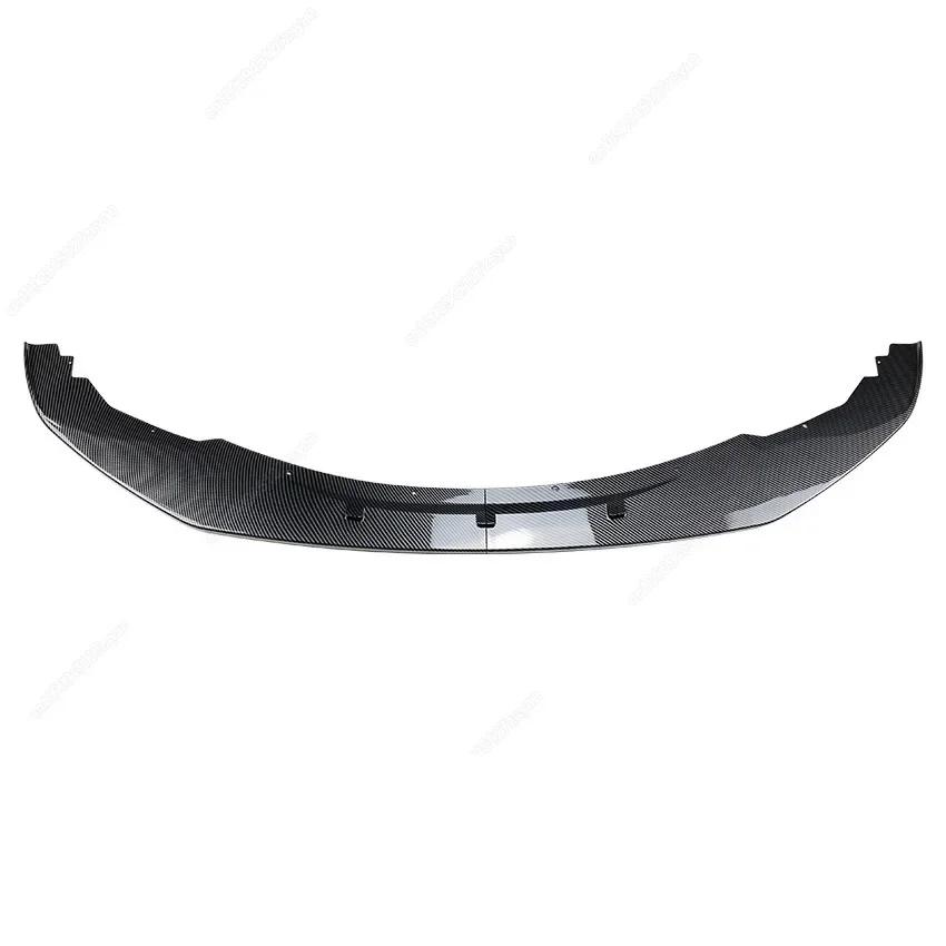 Car Front Bumper Lip Spoiler Splitter Diffuser For BMW F20 F21 M-Sport 120d 120i M135i 2012-2015 Pre-LCI Black Body Kits Tuning