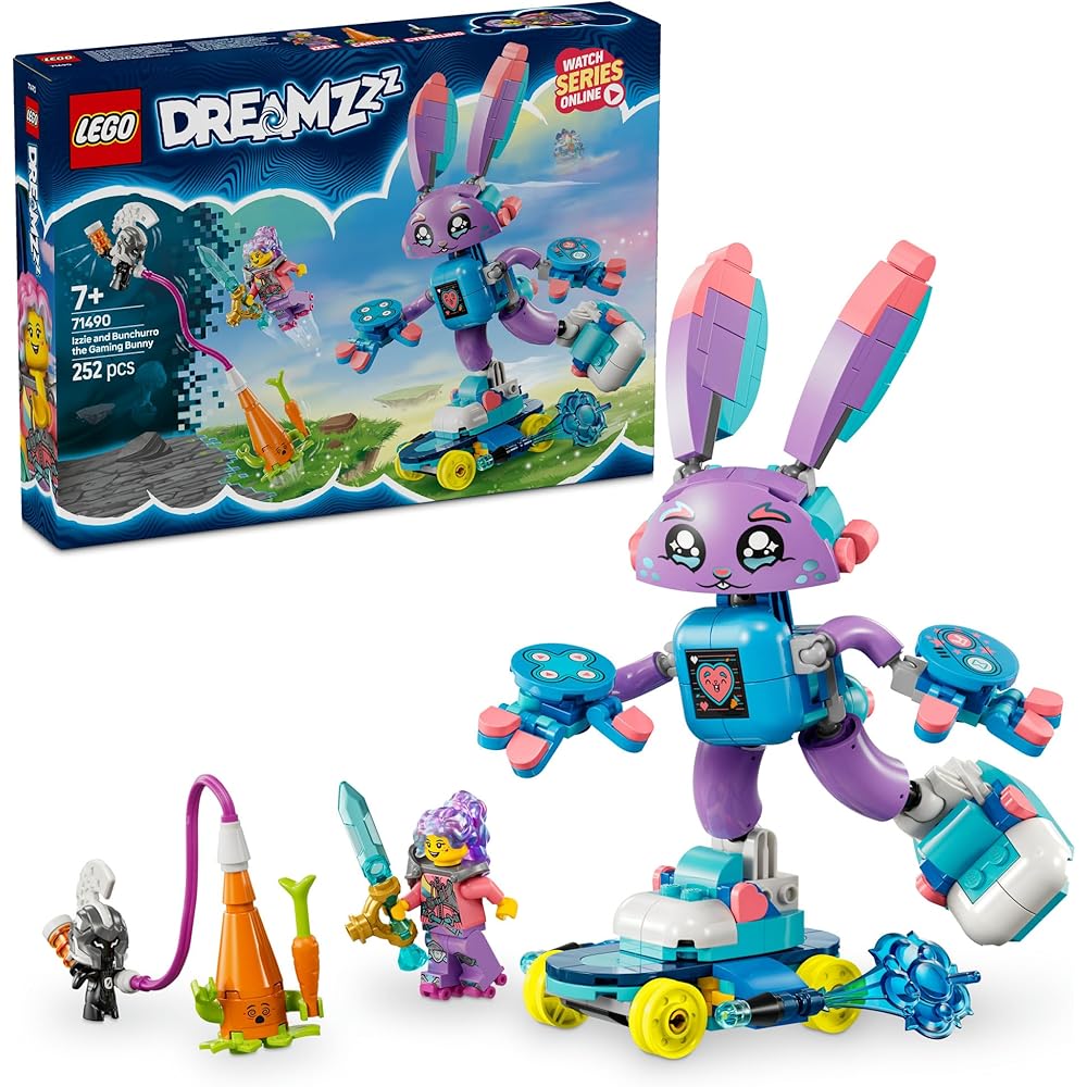 LEGO Dreams Izzy and Usausa Banchuro Toy Set for Kids Age 7-9 Building Blocks Playset