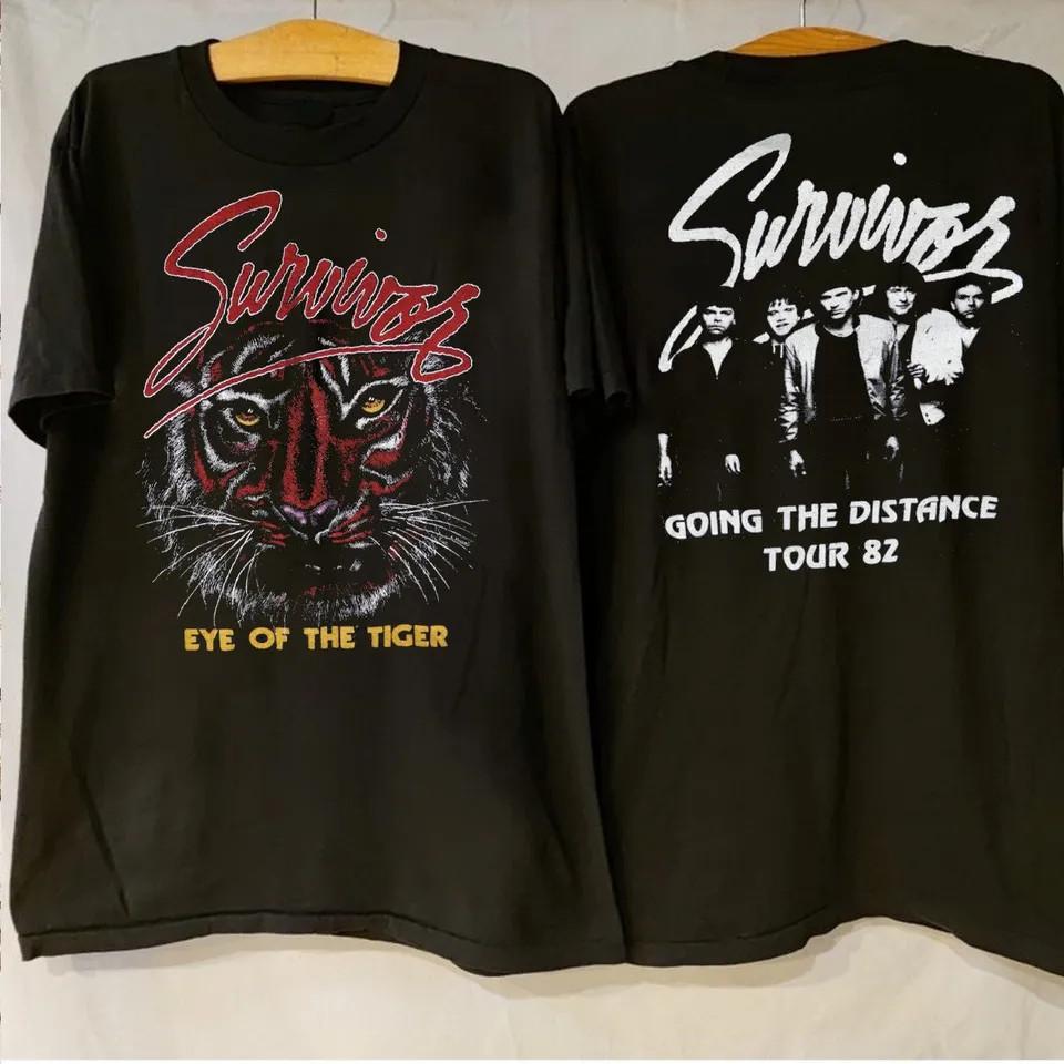 Survivor Eye Of The Tiger Going The Distance Tour 82 Shirt AL663 Unisex T-Shirt S