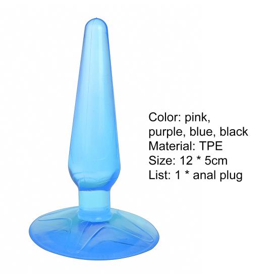 Anal Massager Skin-friendly Plug Design TPE Real Skin Feeling Adult Sex Toys for Couples