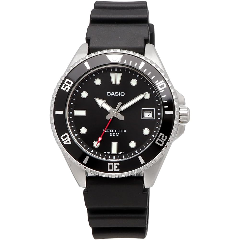 Casio Standard Analog Watch MDV-10-1A1V Black Bezel, Resin Band, Unisex