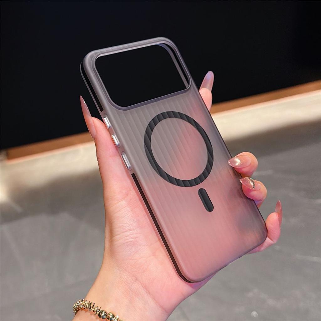 Case For Redmi K90 Max K90 Pro Max K80 Magnetic Frosted Semi-Transparent Hard Shell Corrugated Skin-feel Phone Cover