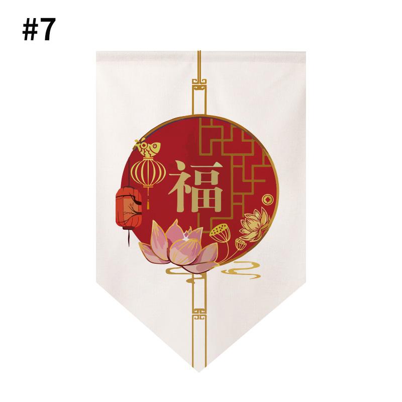 Japanese Curtain Sushi Restaurant Shop Hanging Short Curtain Doorway Triangle Flag Kitchen Noren Rideau Cortinas Home Decor