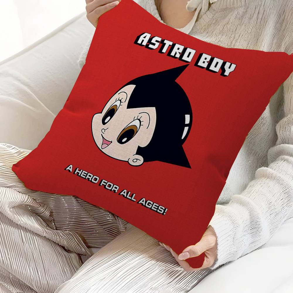 A-Astro Boy Anime Cushion Cover Car Throw Pillow Case For Sofa Car Christmas Gift 40x40cm 45x45cm