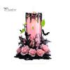 Cute Witchy Desk Accessories Halloween Dark Style Table Decorations, Acrylic Pink And Black Gothic Centerpiece, Fashionable Store Window Ornaments