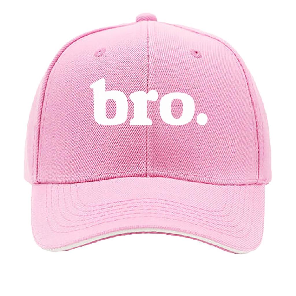 Boys Bro Text Graphic Design Sandwich Baseball Cap Unisex Women Sun Cap Outdoor Workouts Hat