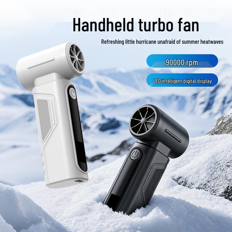 

Turbo Handheld Fan: Portable, Strong Wind, Long Battery Life 102*46*27.5mm білий